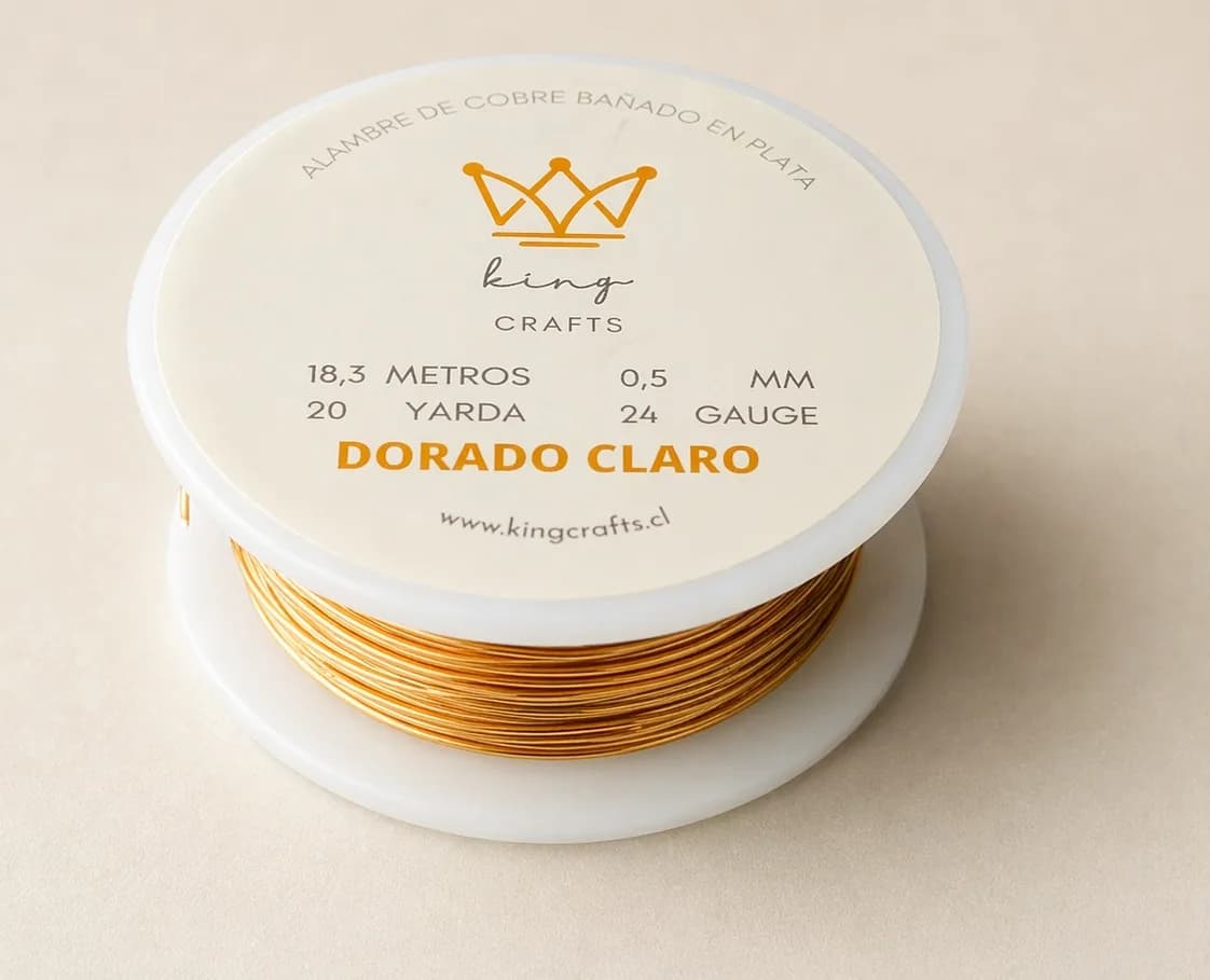 Alambre Dorado Claro - Calibre #24