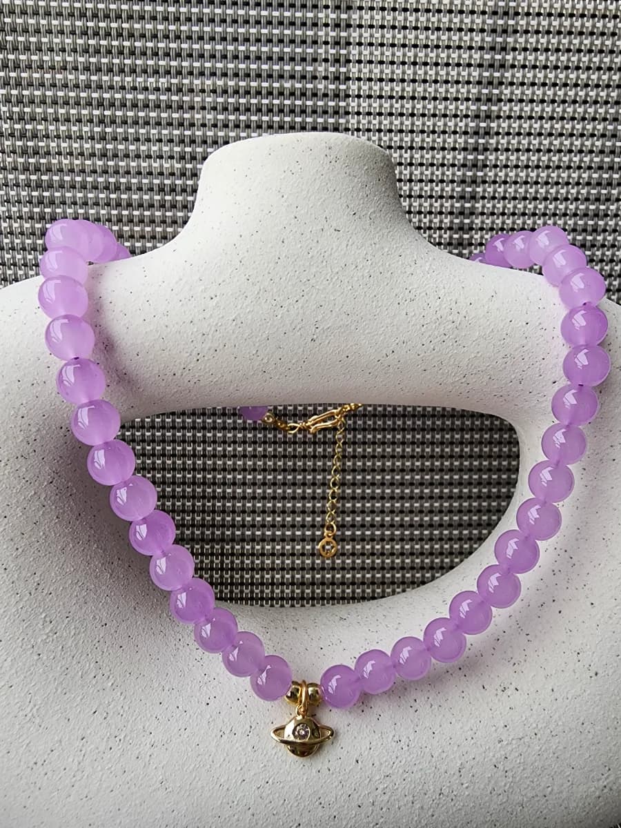 Cadena de perlas - Lila