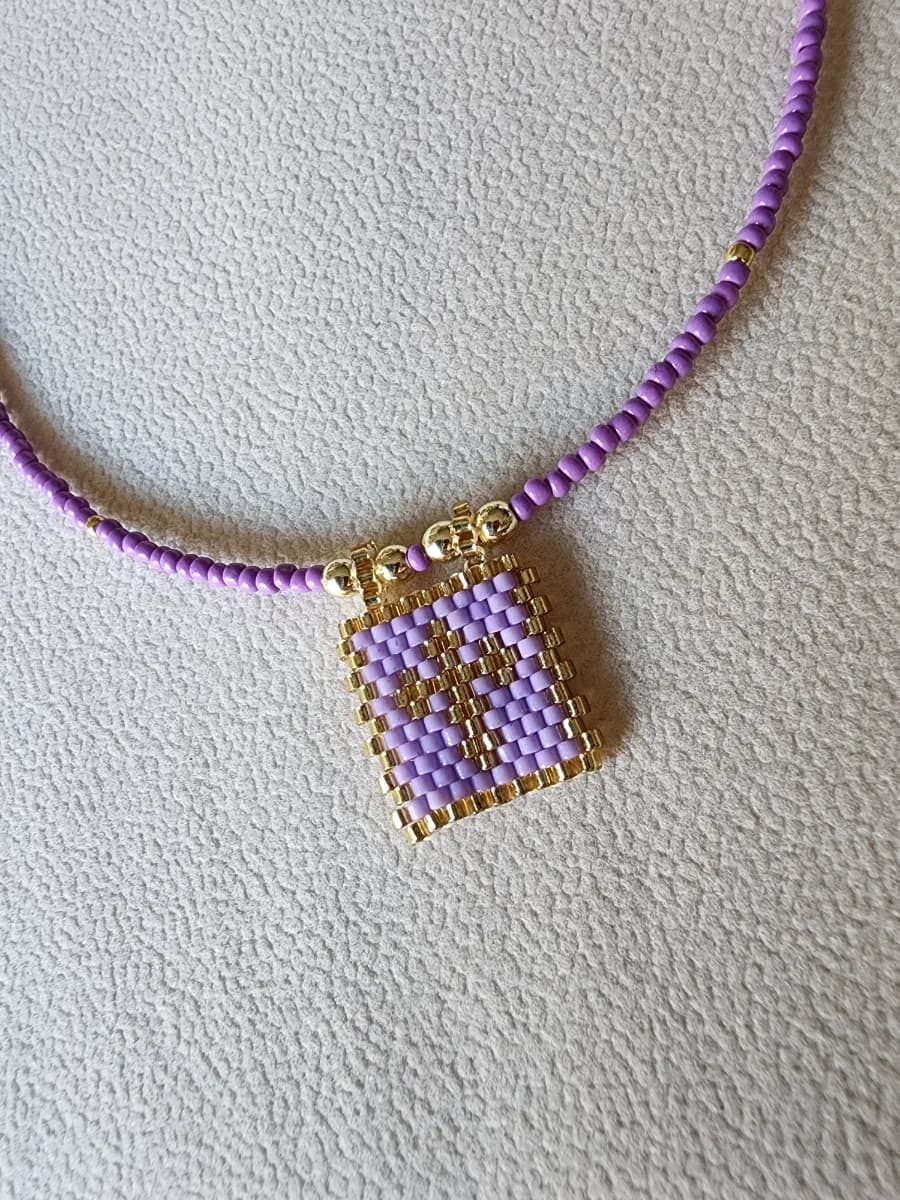 Cadenas Cruz Mikuyi - Lila