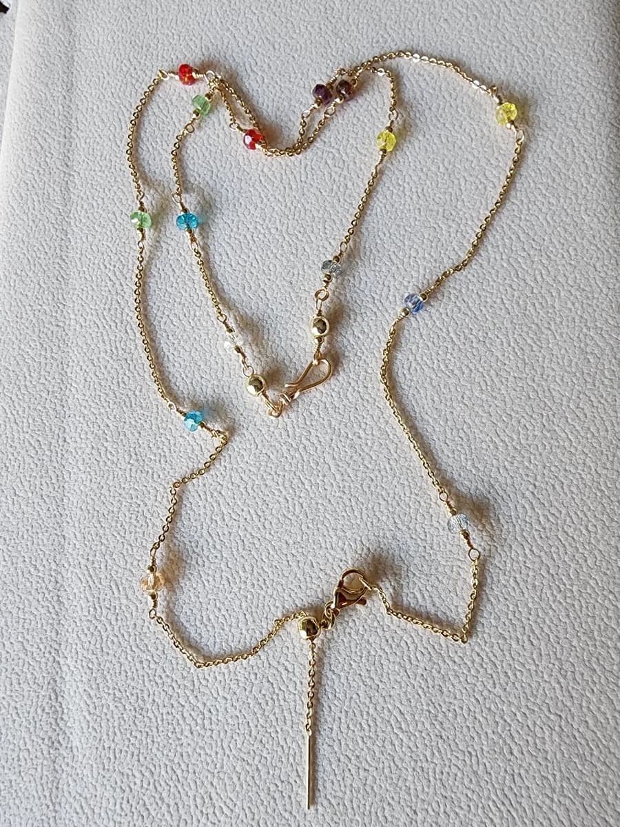 Juego de cadena ajustable con pulsera. 2