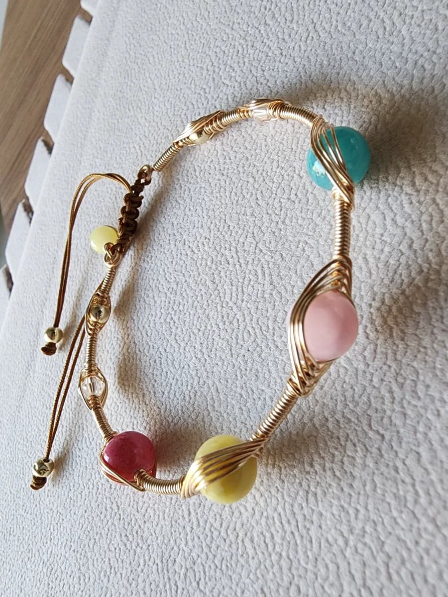 Pulsera de colores - Técnica artesanal