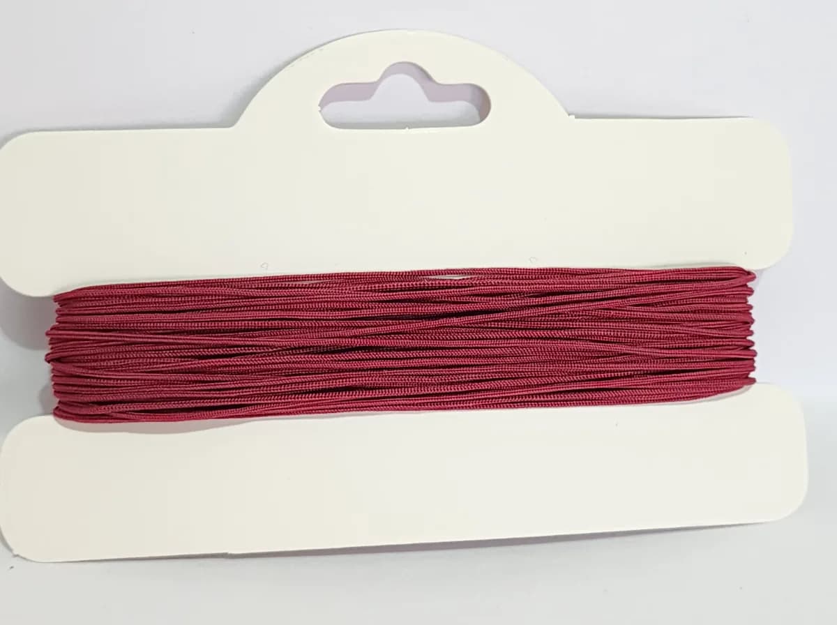 Hilo Chino - Atado 10 metros, 0.6 mm Bordó/ Vino tinto