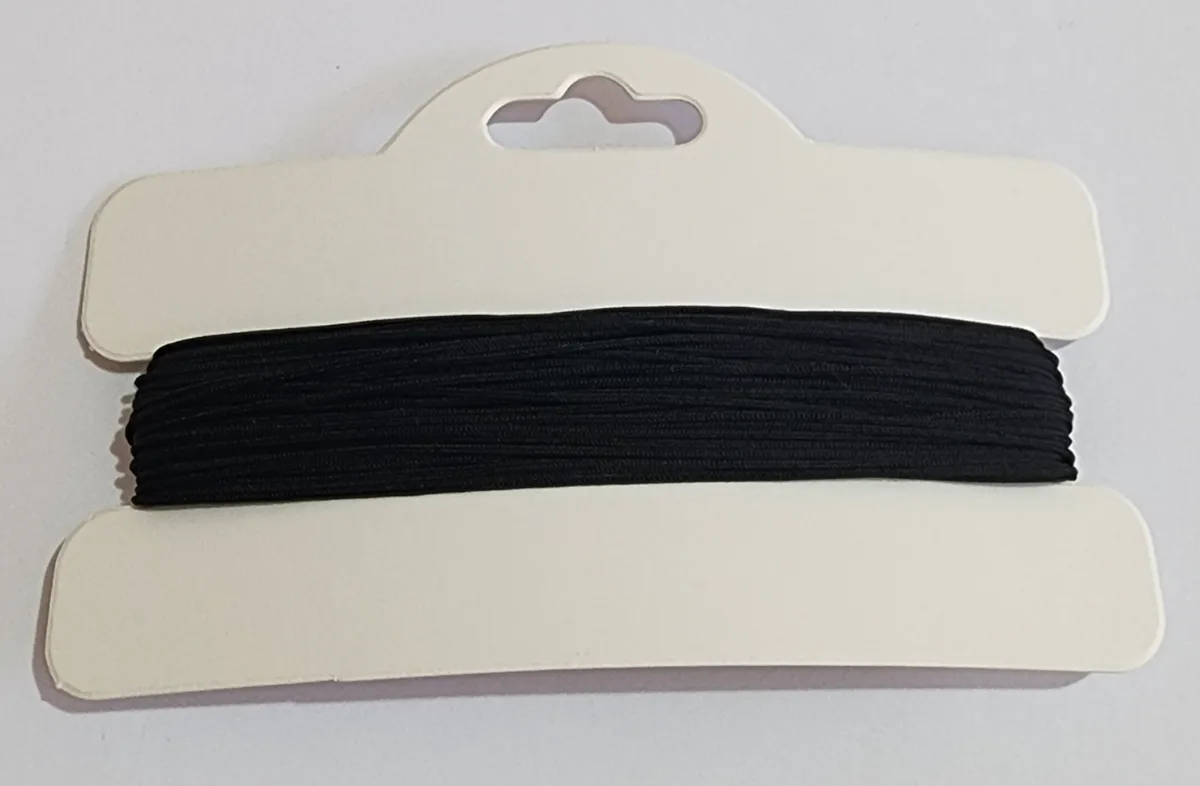 Hilo chino - Atado de 10 metros, 0.6 mm Negro