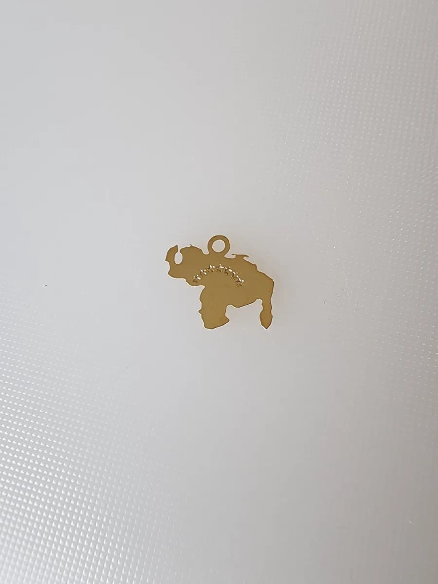 Mapa de Venezuela (con estrellas, 2 cm)