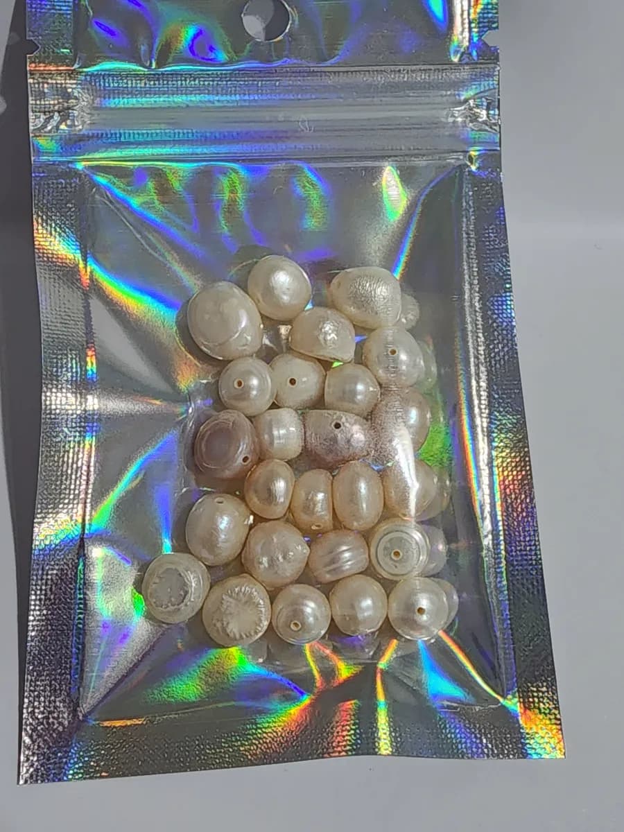 Perlas de Rio, 8 mm (con formas planas) - Pte. 25 unidades